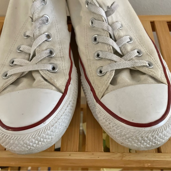 Converse White Canvas High-Tops - Picture 3 of 7